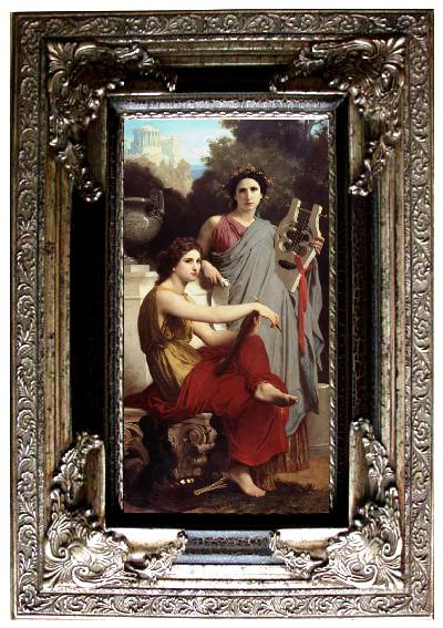 framed  Adolphe William Bouguereau Lart et la litterature Art and Literature (mk26), Ta053